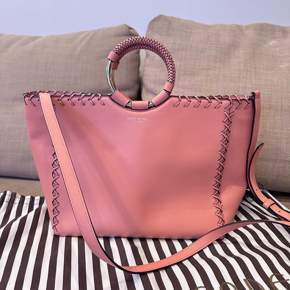 Henri Bendel Marquis Tote-Lacing Bag in Muted Clay